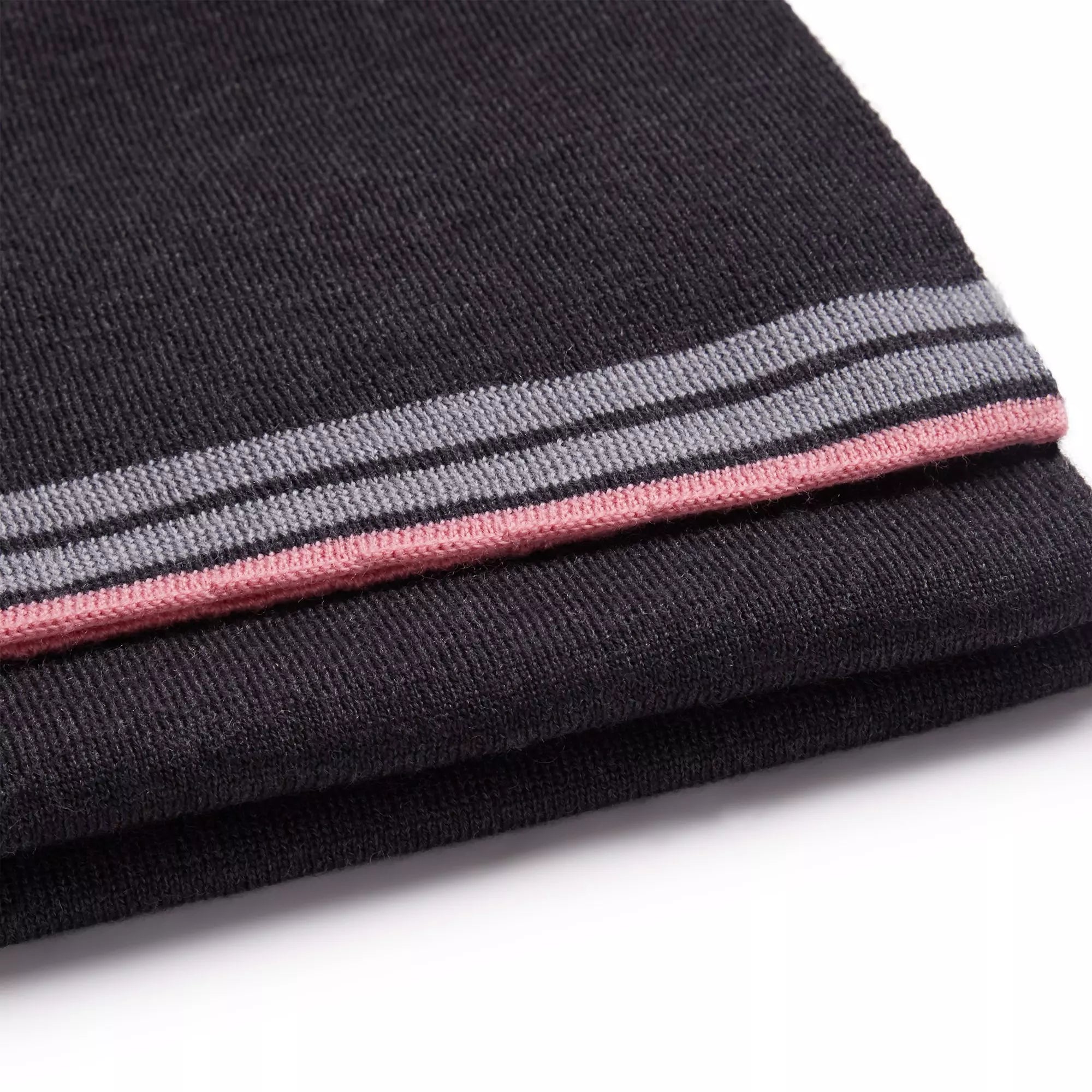 Grey Knitted Merino Wool Hat & Scarf Set