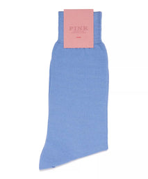 Blue Mid Length Fine Merino Wool Socks