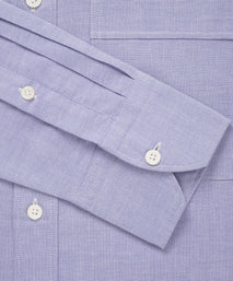 Blue Tailored Fit Smart Casual Open Weave Oxford Shirt